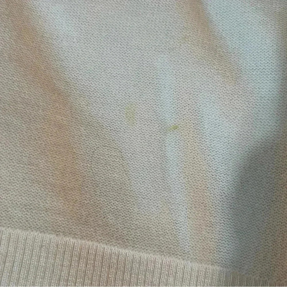 SONIA by Sonia Rykiel Small Argyle Print In Green And Pink Collar Sweater - Picture 5 of 8